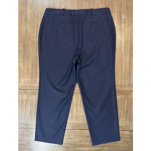 NWT Charter Club Curvy Fit Tummy Slimming Slim Leg Ankle Navy Blue Pants Size 16 - Picture 11 of 12
